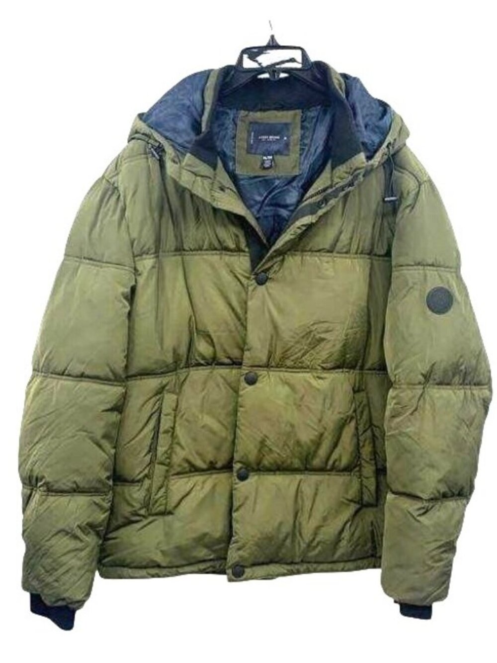 Lucky Brand Green Hooded Insulated Puffer Jacket Men's Size XL Eco-Friendly